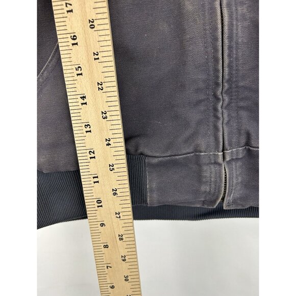 Carhartt WJ130 COA Womens XL Blue Washed Duck Quilted Lined Jacket Coat Hood - Picture 4 of 16